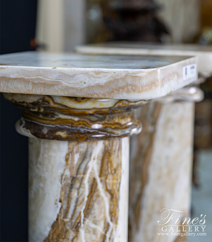 Marble Bases  - Tra Onyx Pedestals - MBS-260